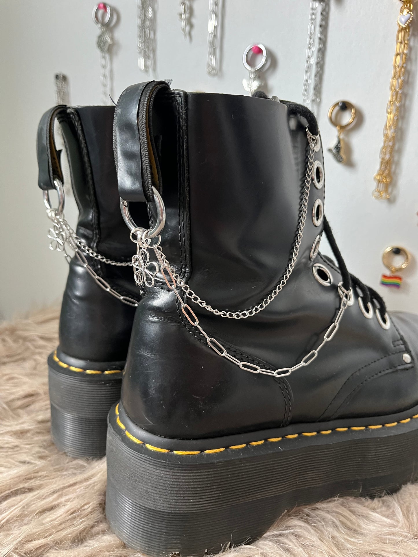 Chaînes doubles fleurs