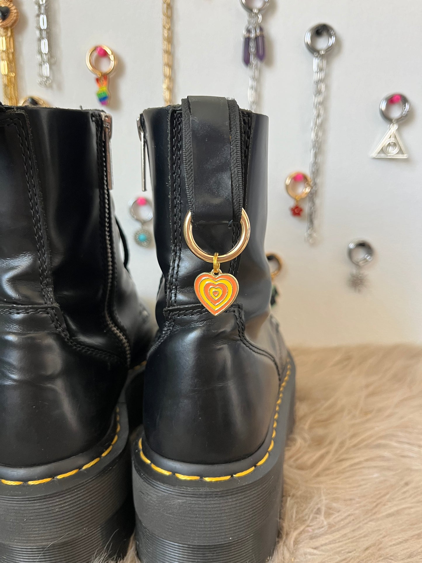 Lot 4 Charms cœurs