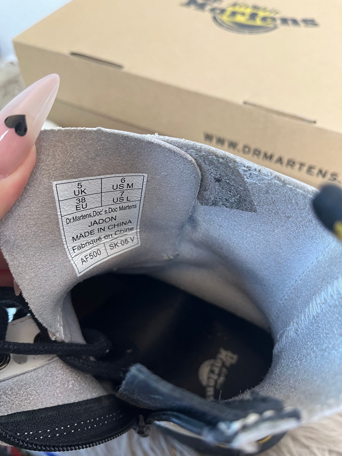 Dr Martens Jadon blanches T.38