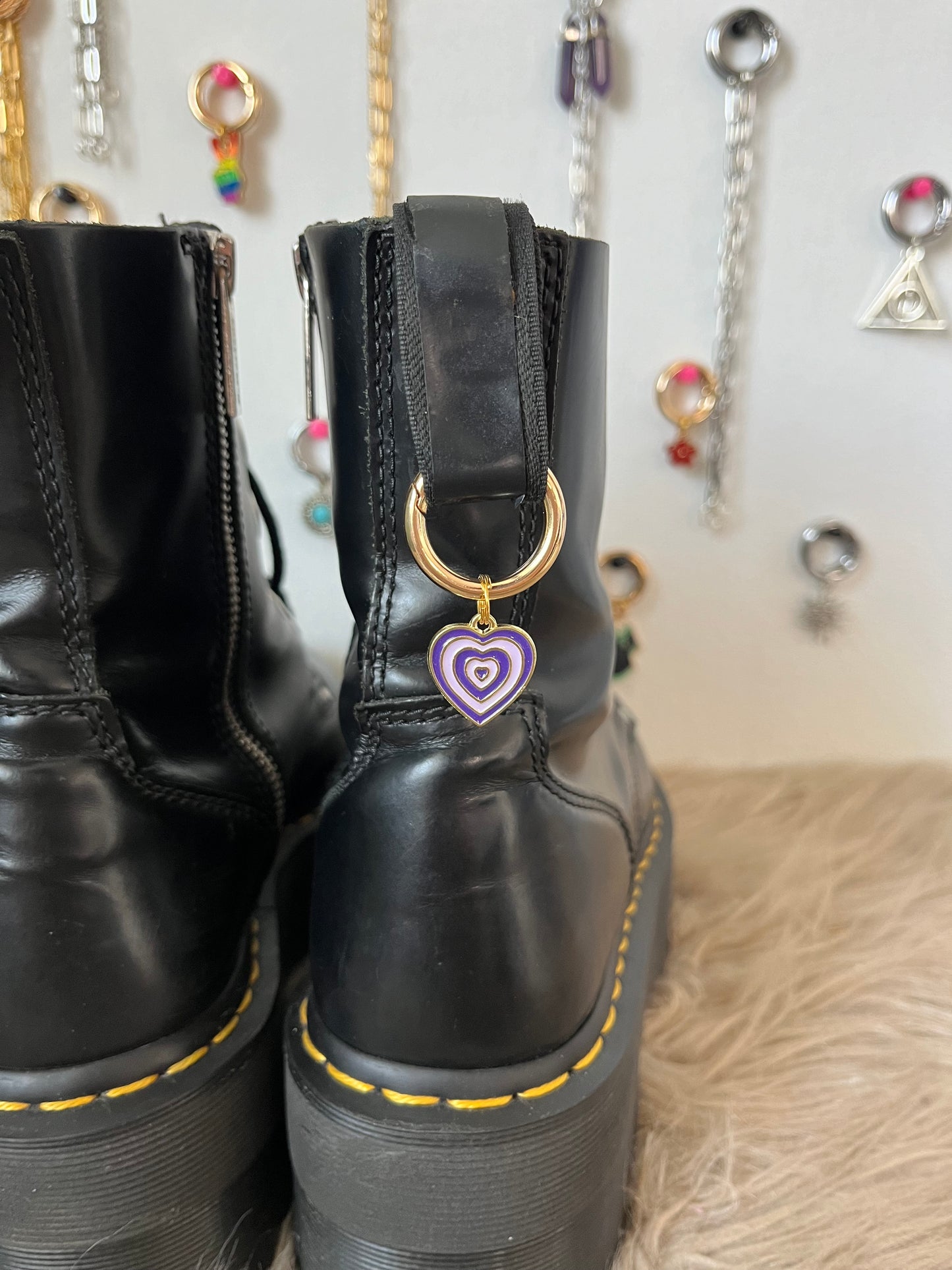 Lot 4 Charms cœurs