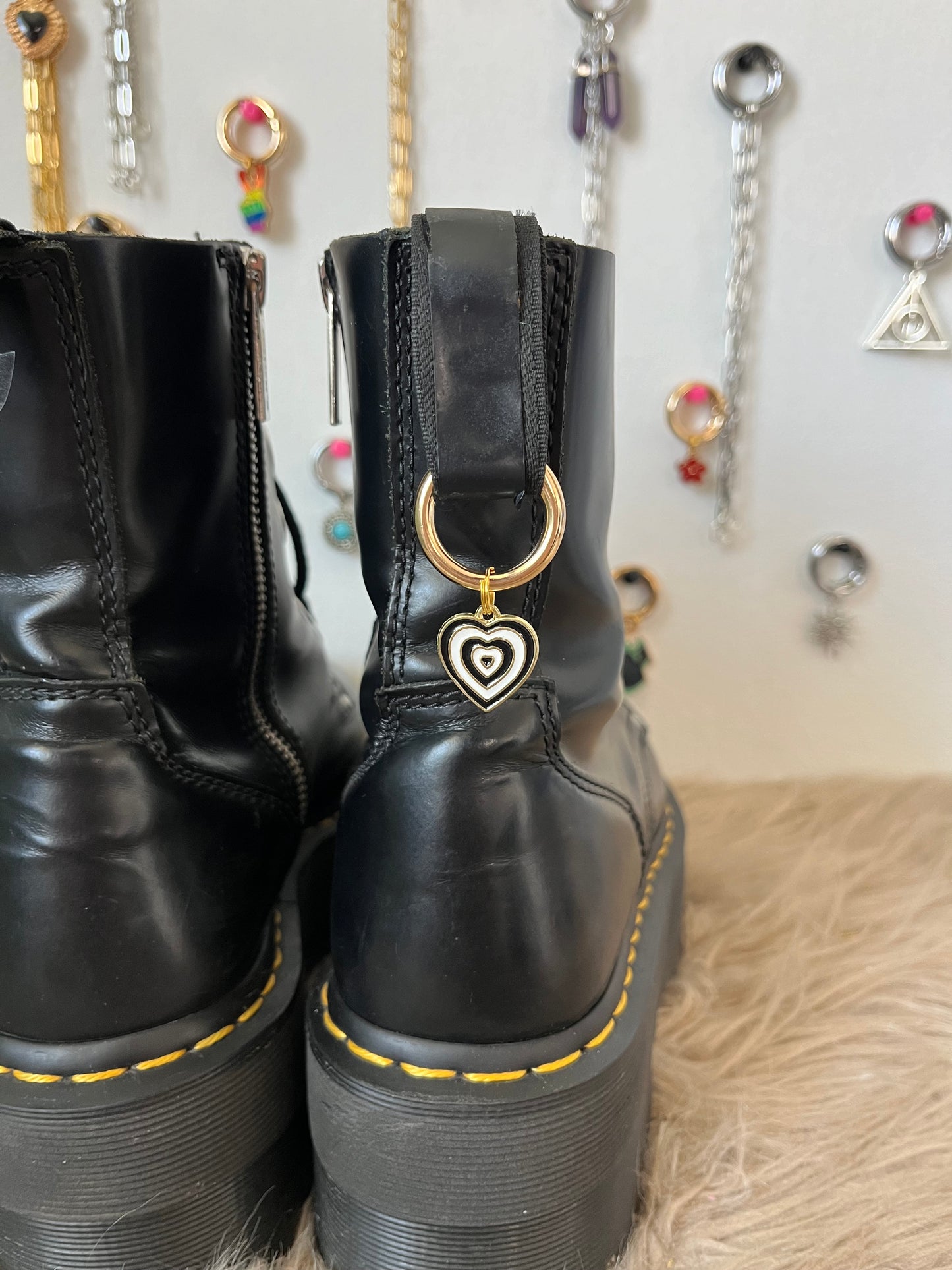 Lot 4 Charms cœurs